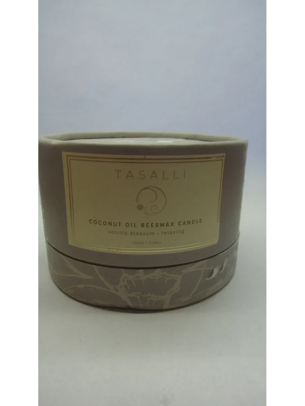 Tasalli Coconut Oil Beeswax Candle Vanilla Scented 100mL / 3.38oz